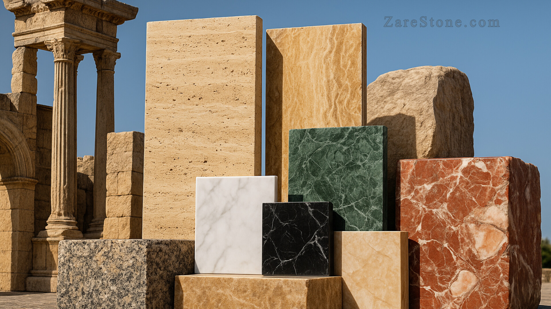 سنگ طبیعی برای دکوراسیون داخلی و نمای بیرونی در zarestone.com