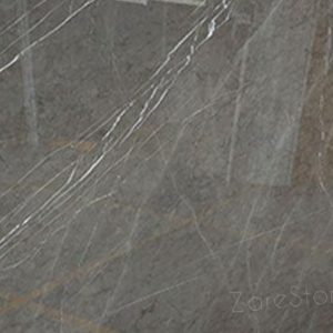 مرمریت لاشتر | ZareStone | سنگ طوسی تیره با رگه‌های سفید مدرن