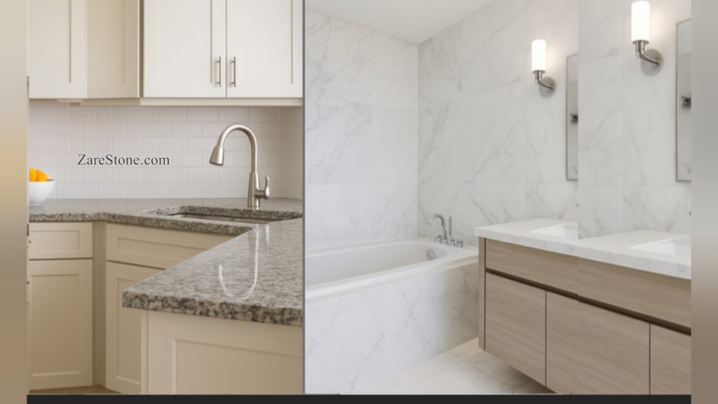 سنگ مناسب برای آشپزخانه و حمام در ZareStone