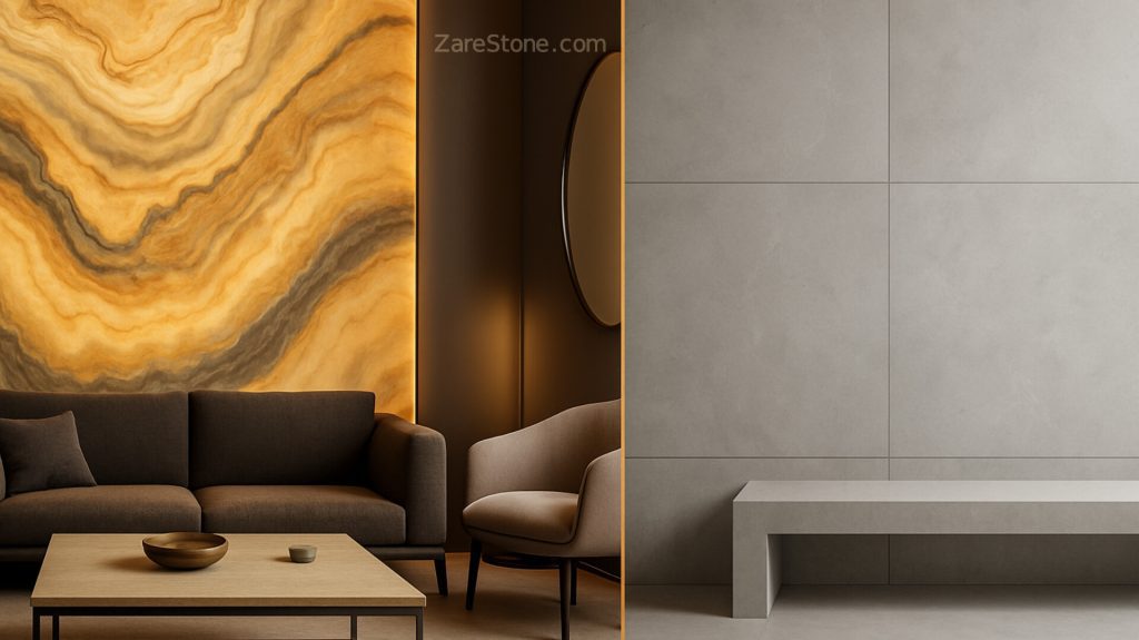 طراحی داخلی با سنگ طبیعی و لوکس در zarestone.com