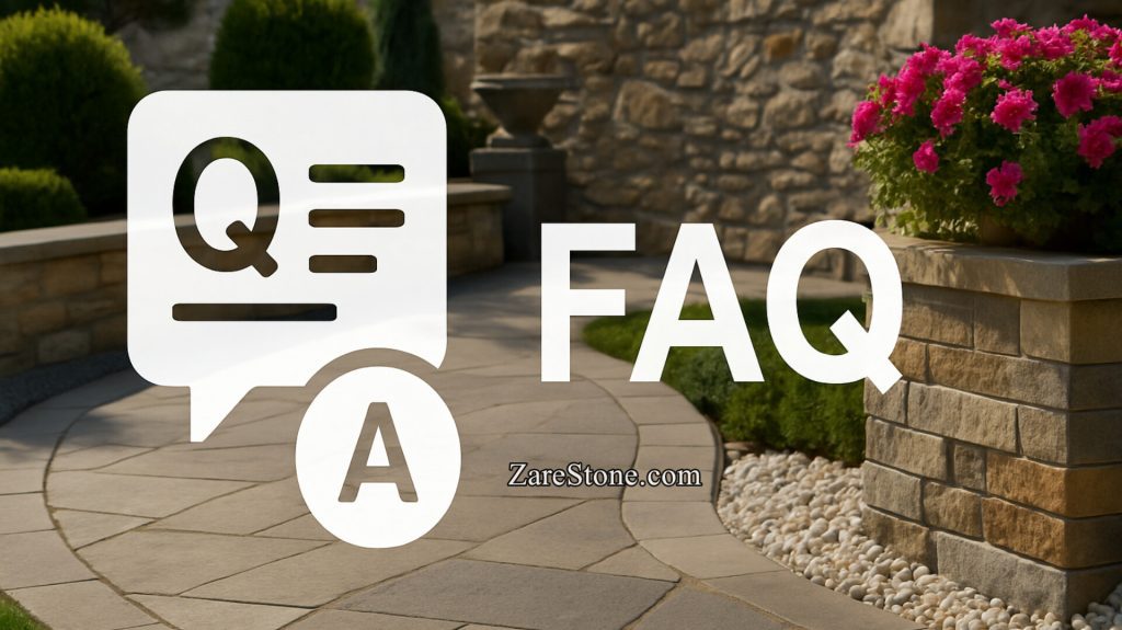 سوالات متداول در مورد طراحی محوطه با سنگ طبیعی در ZareStone.com