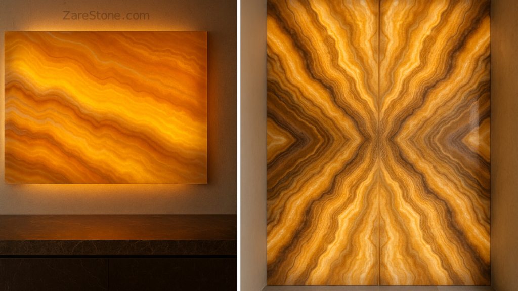 طراحی داخلی با سنگ طبیعی zarestone.com
