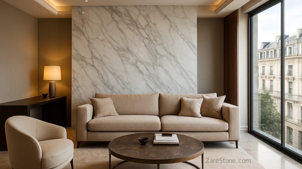 نصب سنگ طبیعی در کف و دیوار zarestone.com