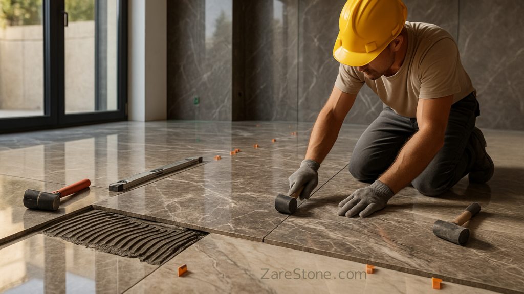 نصب سنگ کف و دیوار و طراحی حرفه ای
