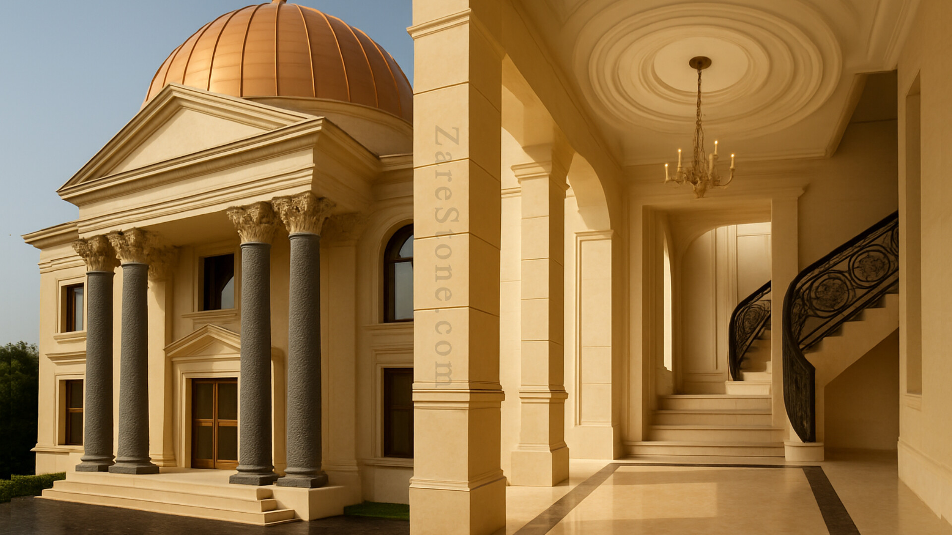 مقایسه سنگ مرمریت و گرانیت در ZareStone.com