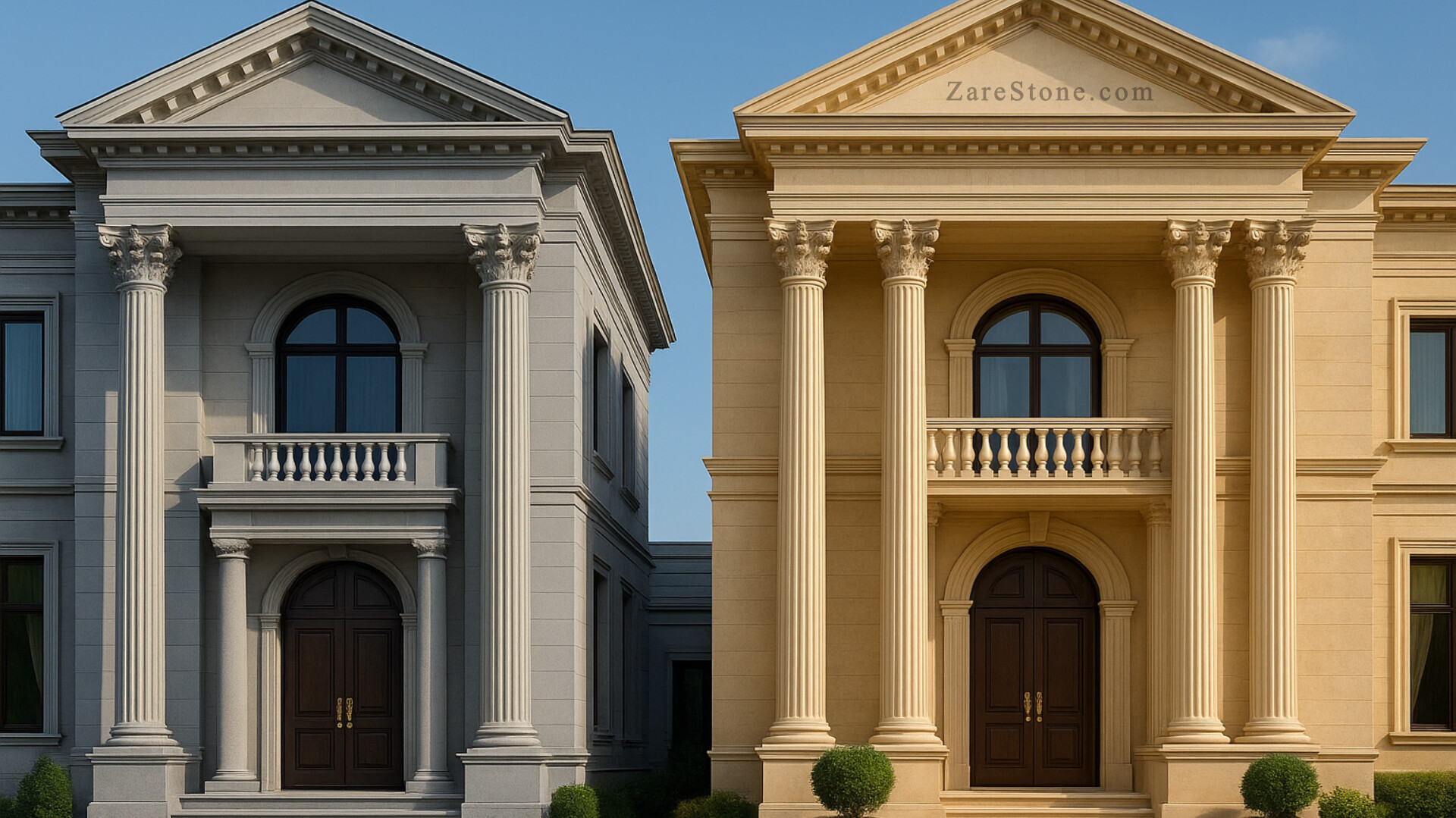 مقایسه سنگ طبیعی و مصنوعی در zarestone.com
